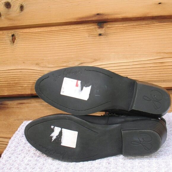 Sam Edelman Black Vegan Leather Studded Boots - Picture 6 of 7